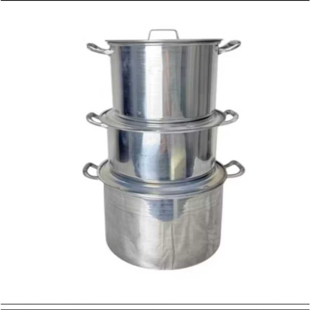 Kit Panelas de Alumínio para Feijoada Jogo de Panela 3 peças Kit Feijoada Caçarola Grande