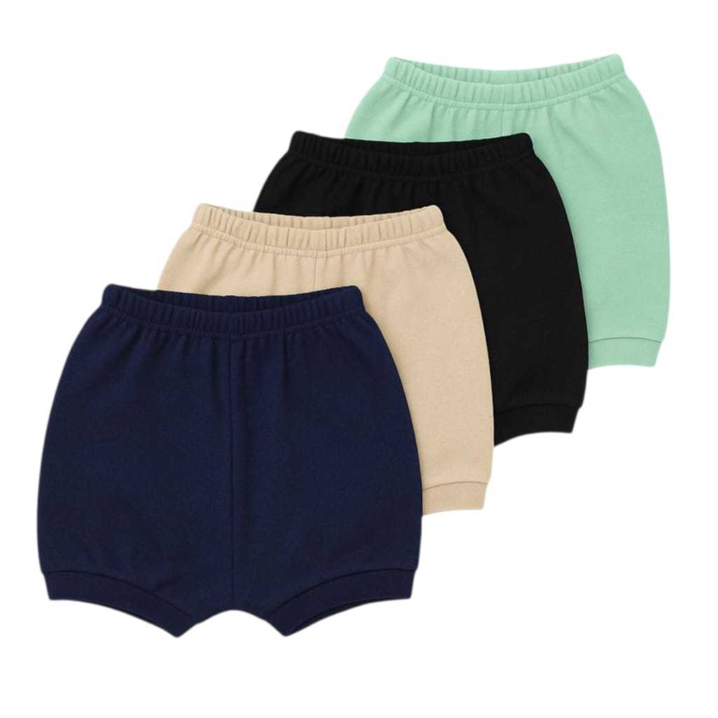 Kit 4 Tapa Fralda Menino Menina Bebê Short Algodão Premium em Oferta na Shopee