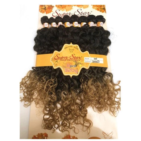 Cabelo 100% Orgânico - Cacheado IPÊ - Super Star - 1 Pcte - 320gr