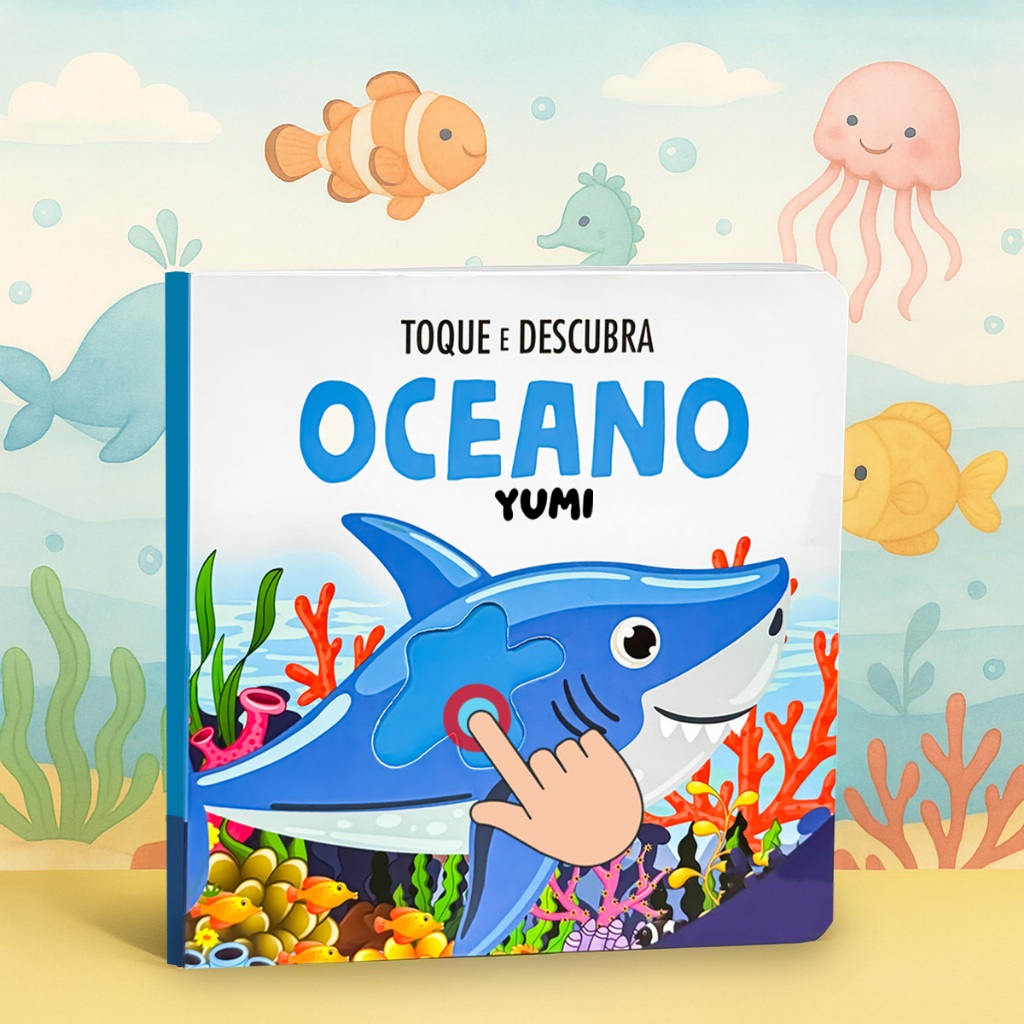 Livro Infantil Bebê - Toque e Sinta Animais Marinhos Livro Sensorial Texturas em Oferta na Shopee
