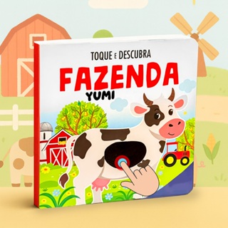 Livro Infantil Bebê - Toque E Sinta Animais da Fazenda Livro Sensorial Texturas em Oferta na Shopee