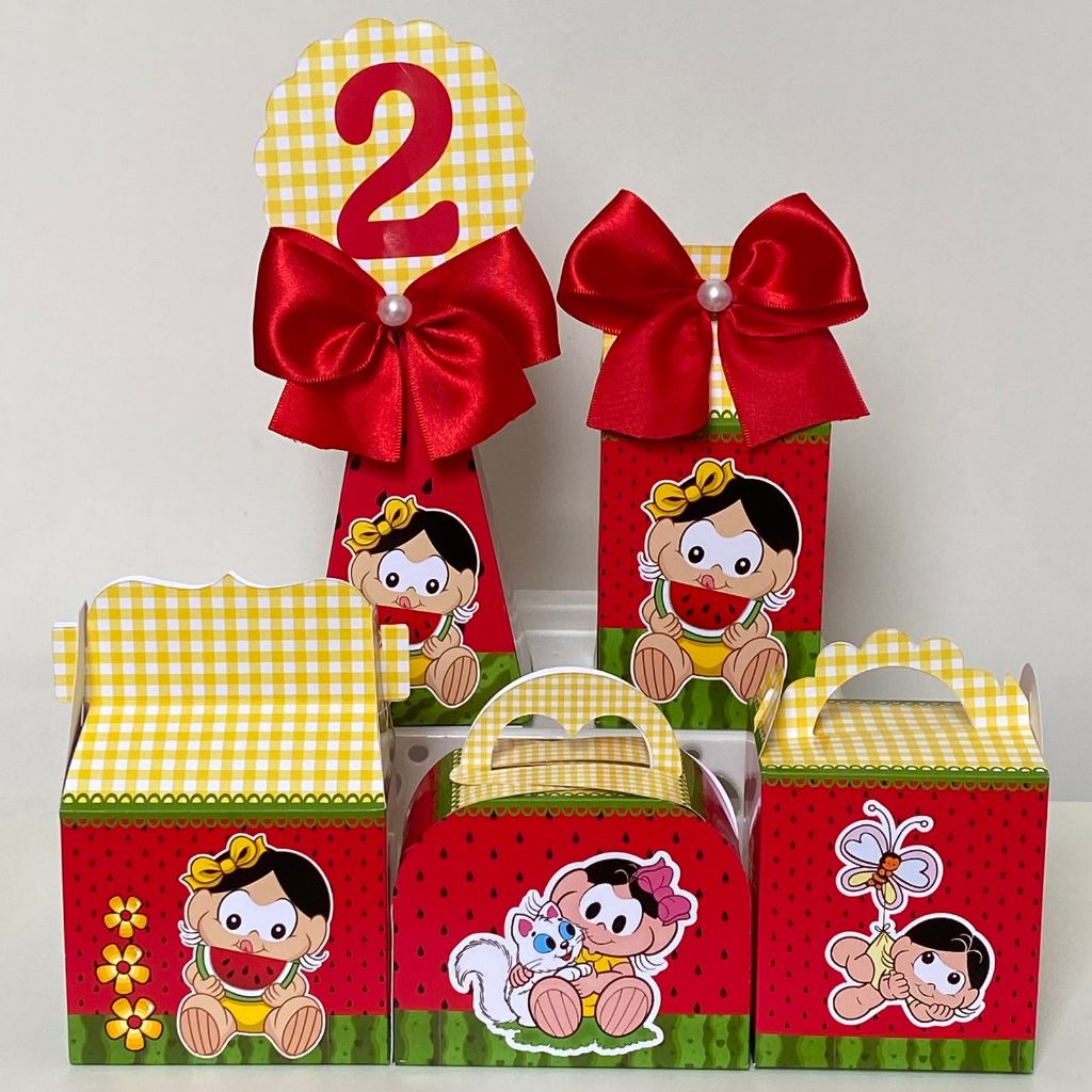 Personalizados Magali Baby (PEGUE E MONTE)- kit festa -lembrancinha-aniversario -caixinhas - festa infantil