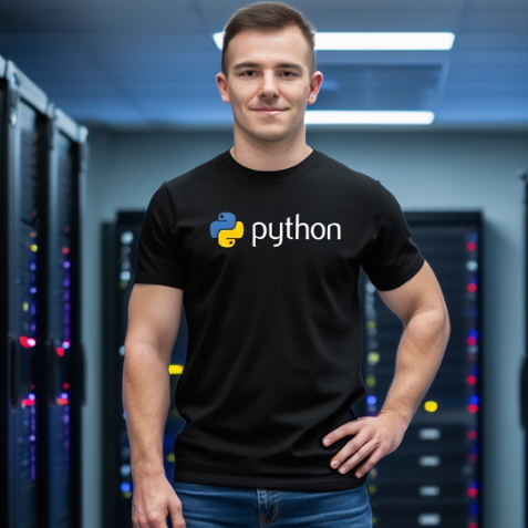 Camiseta Python Programação Informática Computador Camisa