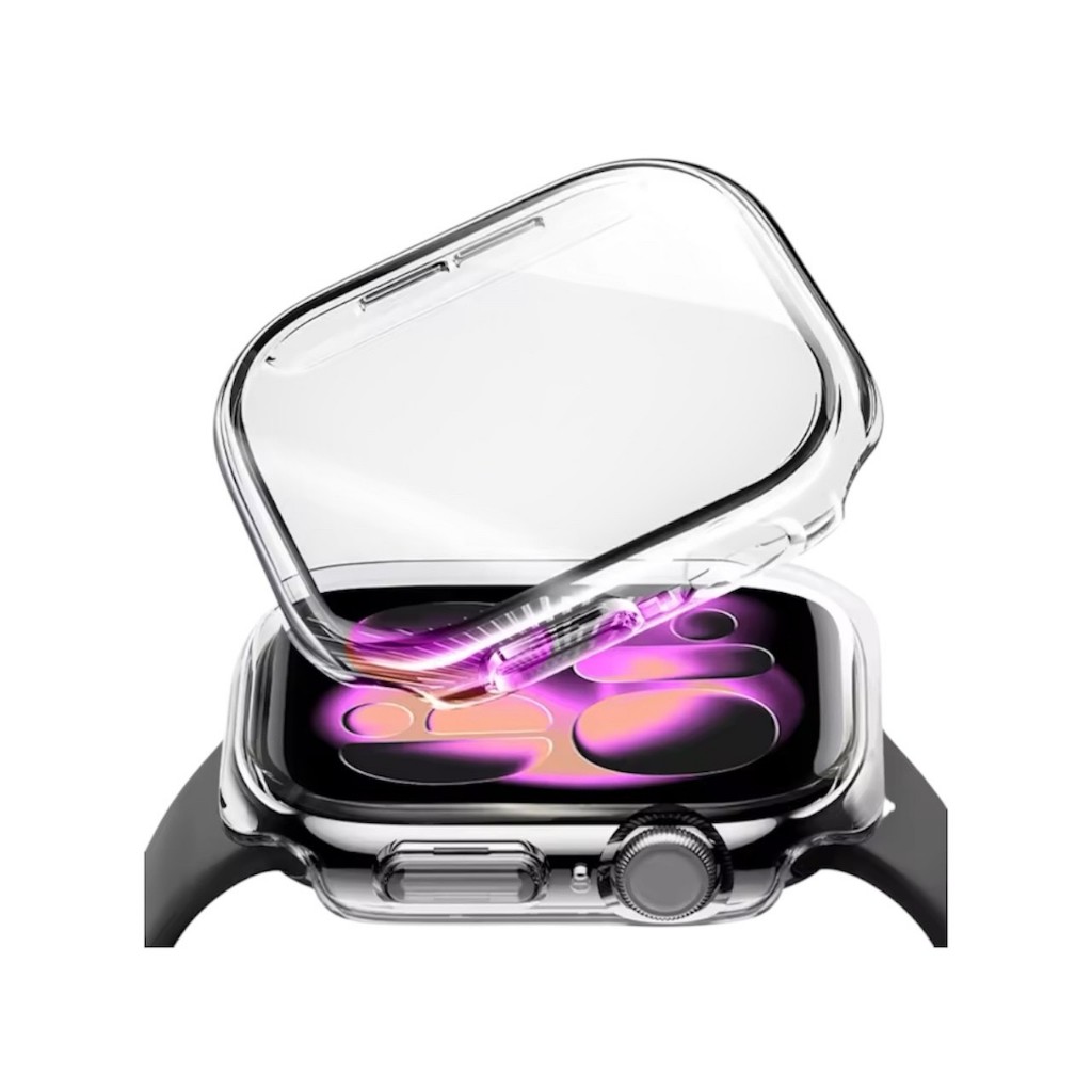 Capa Bumper Para Apple Watch Series 11 46mm 42mm Capinha Case Com Vidro Embutido em Oferta na Shopee