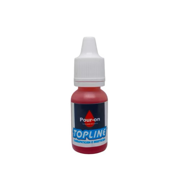 Topline 10ml Poderoso Antipulgas e Carrapatos Animal Cães e Gatos premium