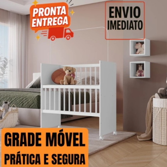 MINE BERÇO GRADE MOVEL COMPACTO NÃO OCUPA MUITO ESPAÇO MINE COLCHÃO RODINHAS VARÃO PARA MOSQUETEIRO