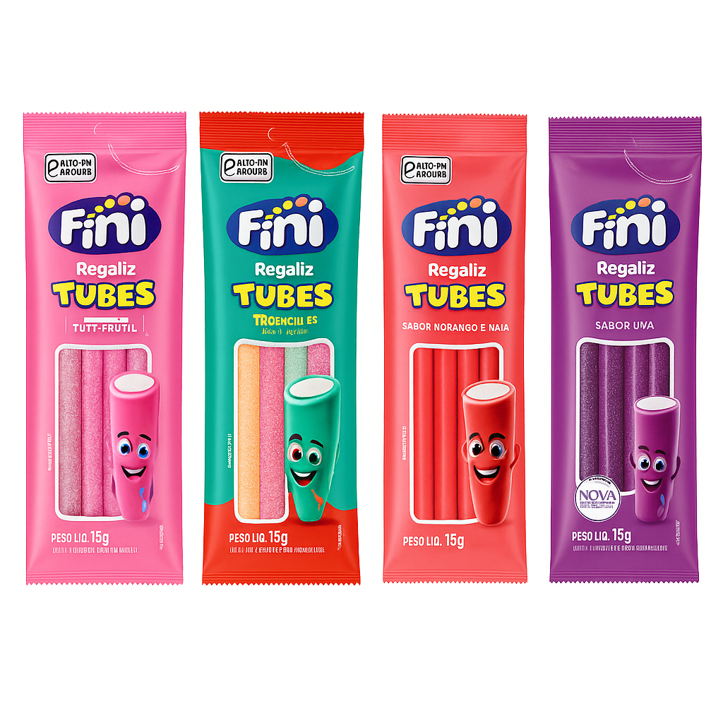 Bala Fini Tubes 1 Unidade em Oferta na Shopee
