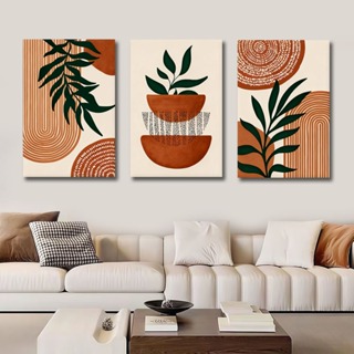 Quadro Decorativo 3 Peças Moderno Abstrato com Linhas Geométricas  para Decoração de Sala Quarto e Casa​ em Oferta na Shopee