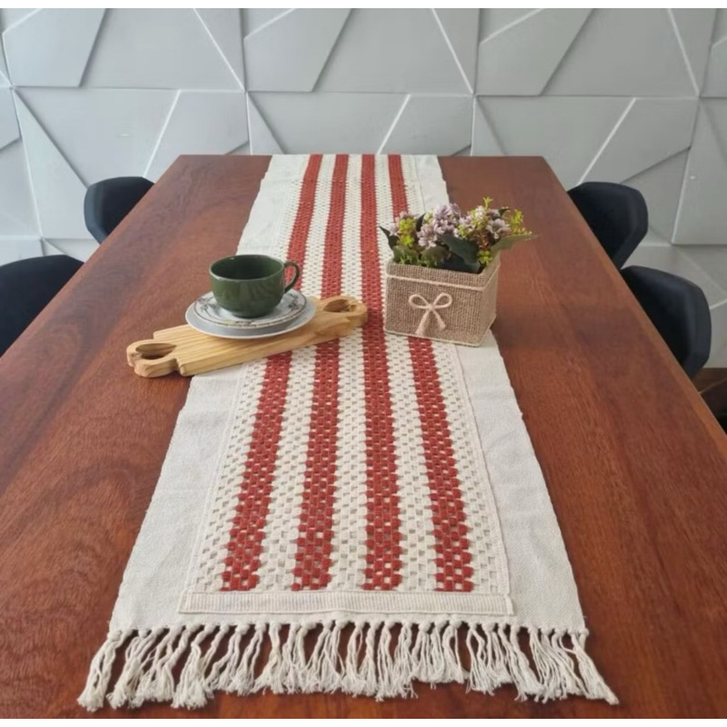 CAMINHO TRILHO PASSADEIRA DE MESA 1.90 X 45  ARTESANAL