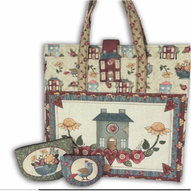 PAINEL BOLSA HOME SWEET - FAÇA VOCE MESMAS - FUXICOS E FRICOTES