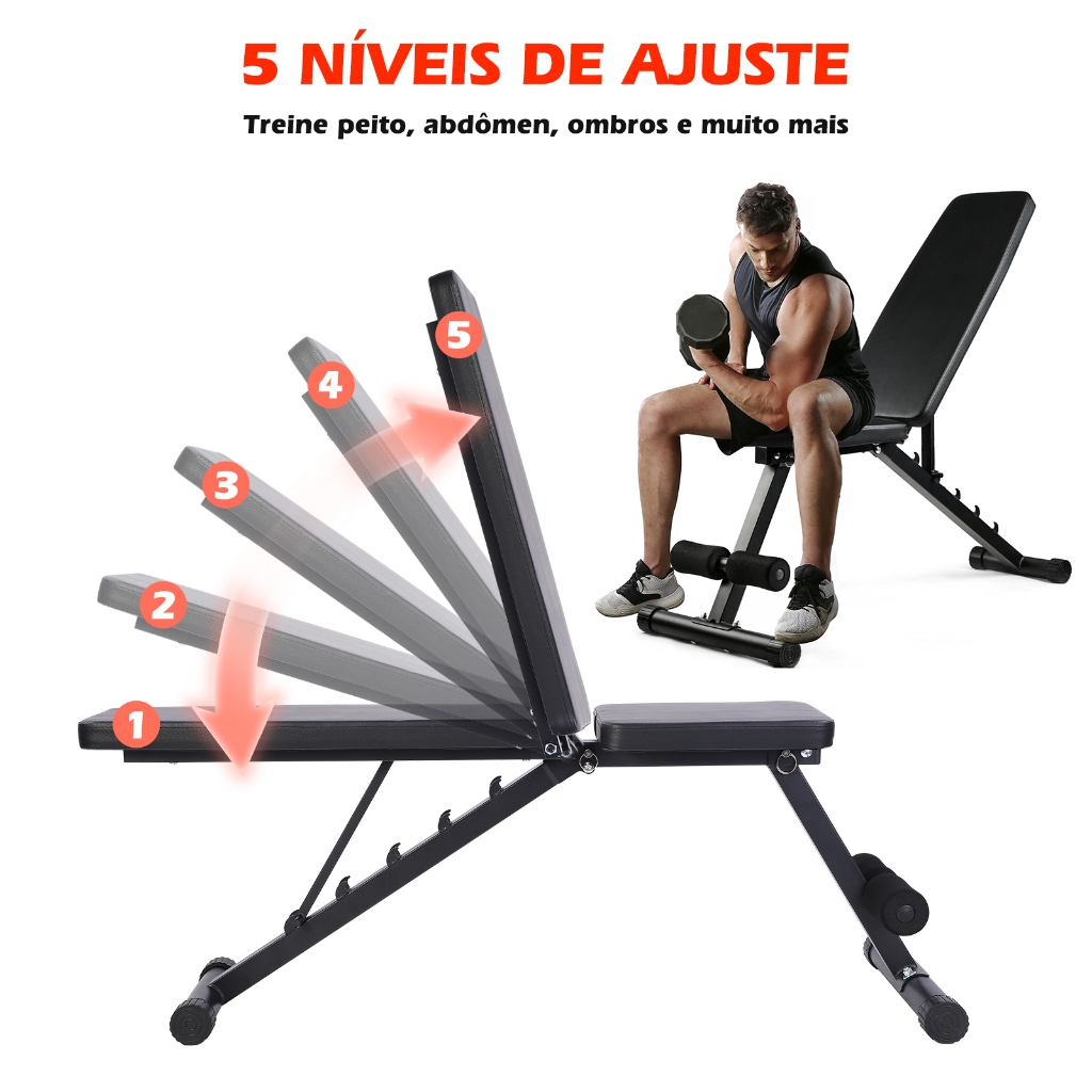 Banco Regulável Inclinável Musculação Academia · foto 2