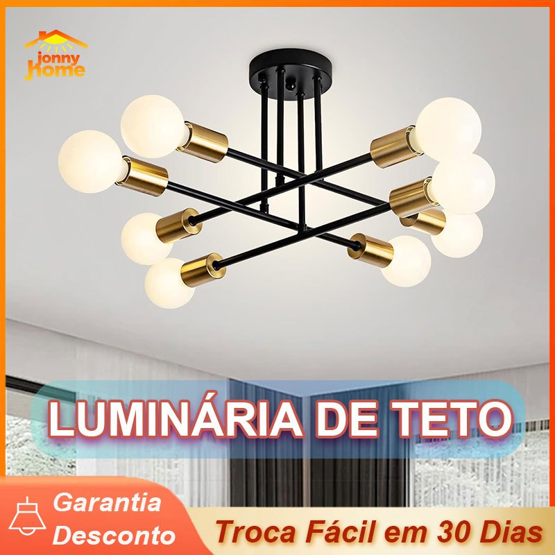 Pendente Moderno Lustre Industrial Luminária LED Lâmpada De Teto Luz Para Quarto Cozinha e...