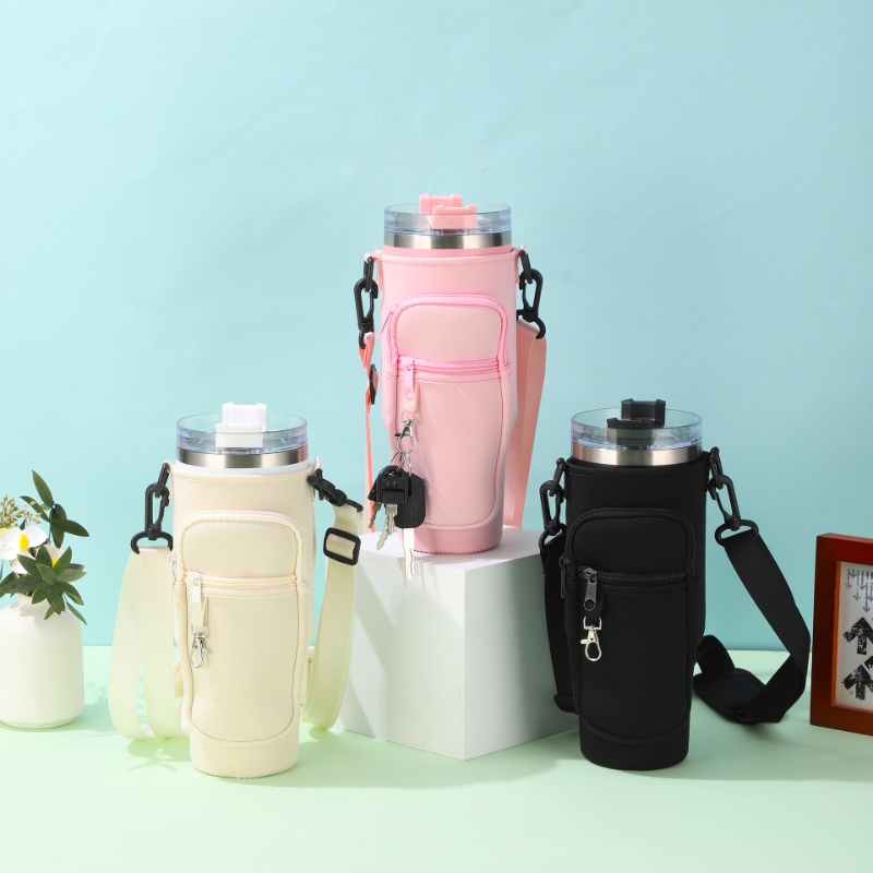 Capa Para Copos Com Alça E Chaveiro Integrados Perfeita Para Uso Automotivo E Bebidas Geladas