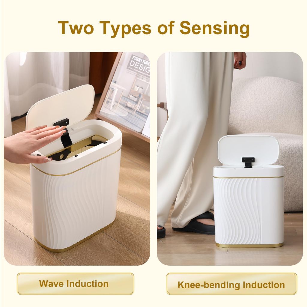 Lixeira com Sofisticada Sensor Automático Inteligente Toque Cesto Lixo — foto 5