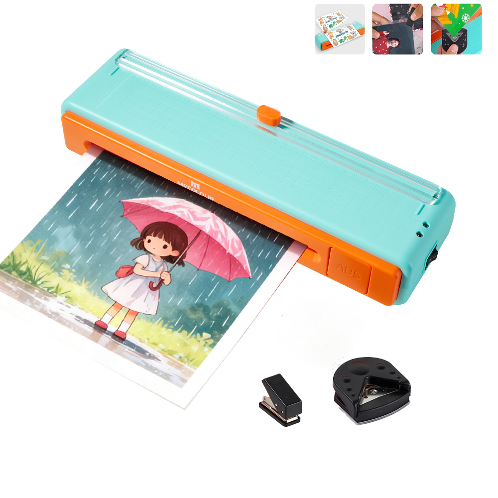 Plastificadora Nova Refiladora 3x1 A4/A5/A6 De 9 Polegadas 110/220V MECOLOUR