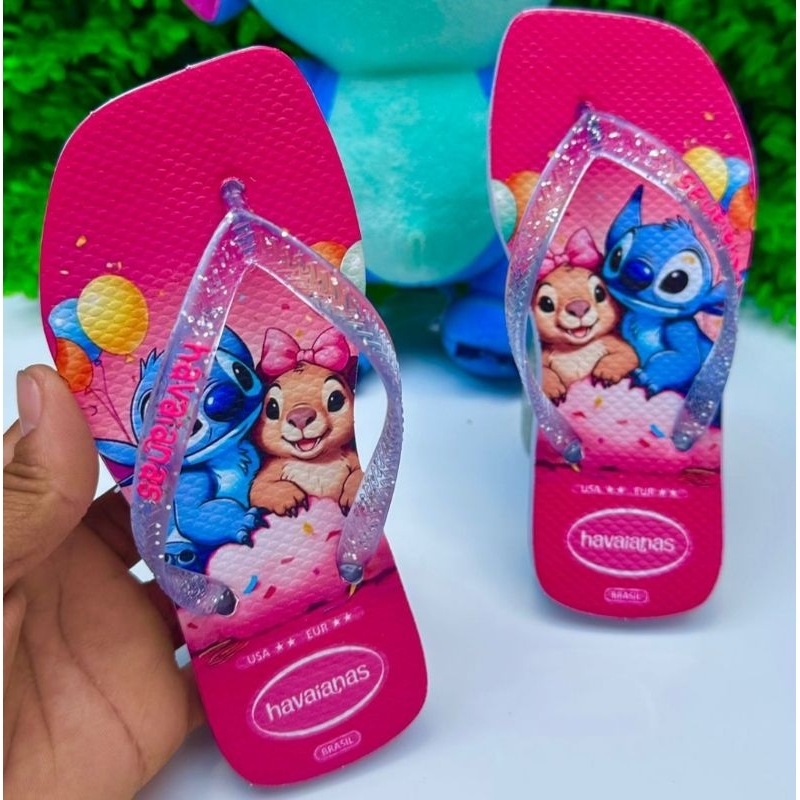 Chinelo Infantil de Menina Desenhos Stitch Glitter Infantil Leve Macio 2025 ***FRETE GRATIS*** em Oferta na Shopee