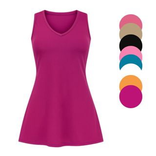 Vestido academia beach tennis padel dry fit poliamida p ao g3 em Oferta na Shopee