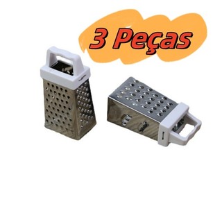 3 Peças Mini Ralador Quatro Faces Multifuncional Cores Sortidas Descascadores e Cortadore…