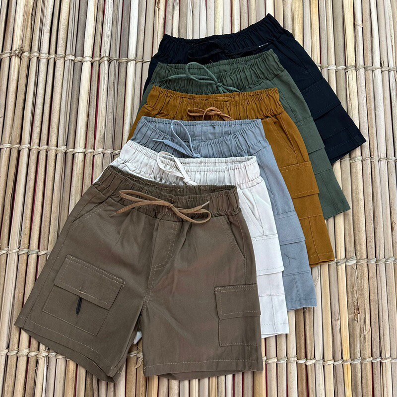 KIT COM 3  BERMUDAS INFANTIL MENINOS DE SARJA PEDRINHO