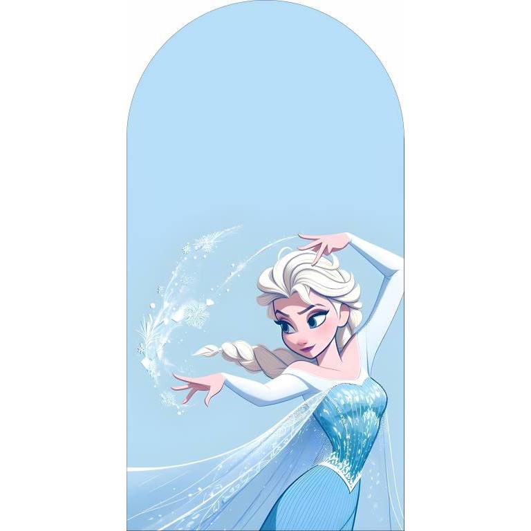 PAINEL PARA FESTAS, FROZEN, ROMANO 2X1 COM ELÁSTICO OU VERTICAL RETANGULAR 2X1 SEM ELÁSTICO