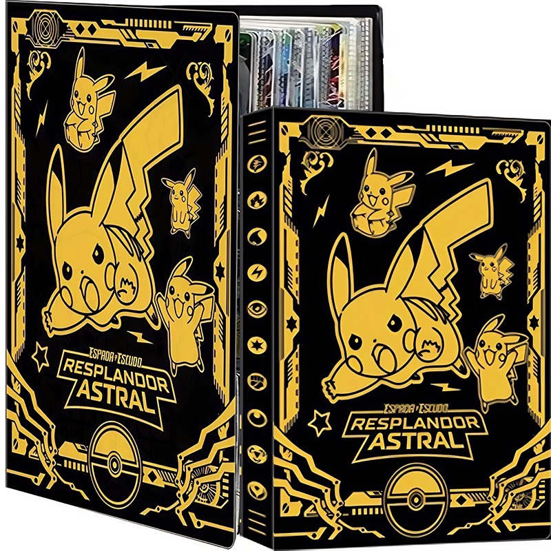 Álbum Pasta Oficial Pokémon Charizard 30 Folhas Dupla Face 9 Grade 432/540 Cartas Fichário Grande Coleção