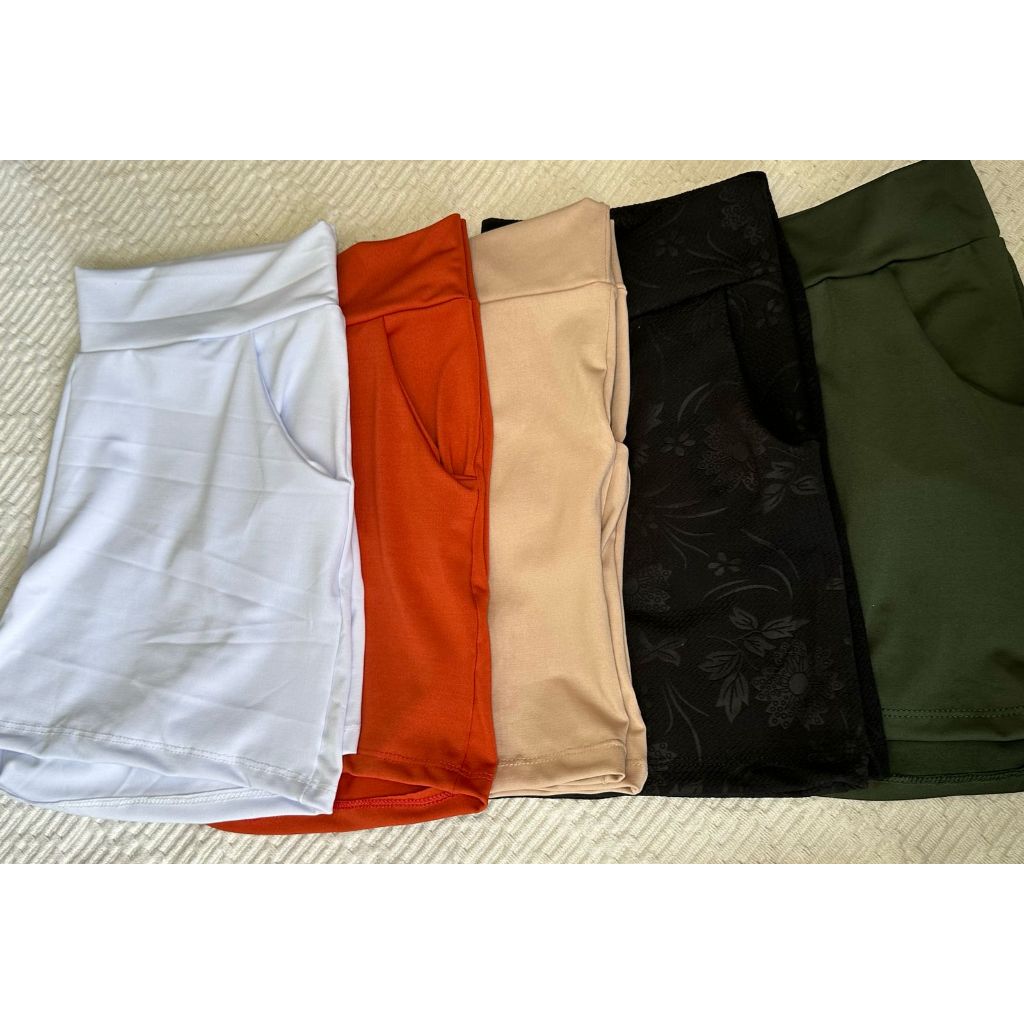 KIT COM 3 SHORTS EM CORES E ESTAMPAS & Lisas SORTIDAS em Oferta na Shopee