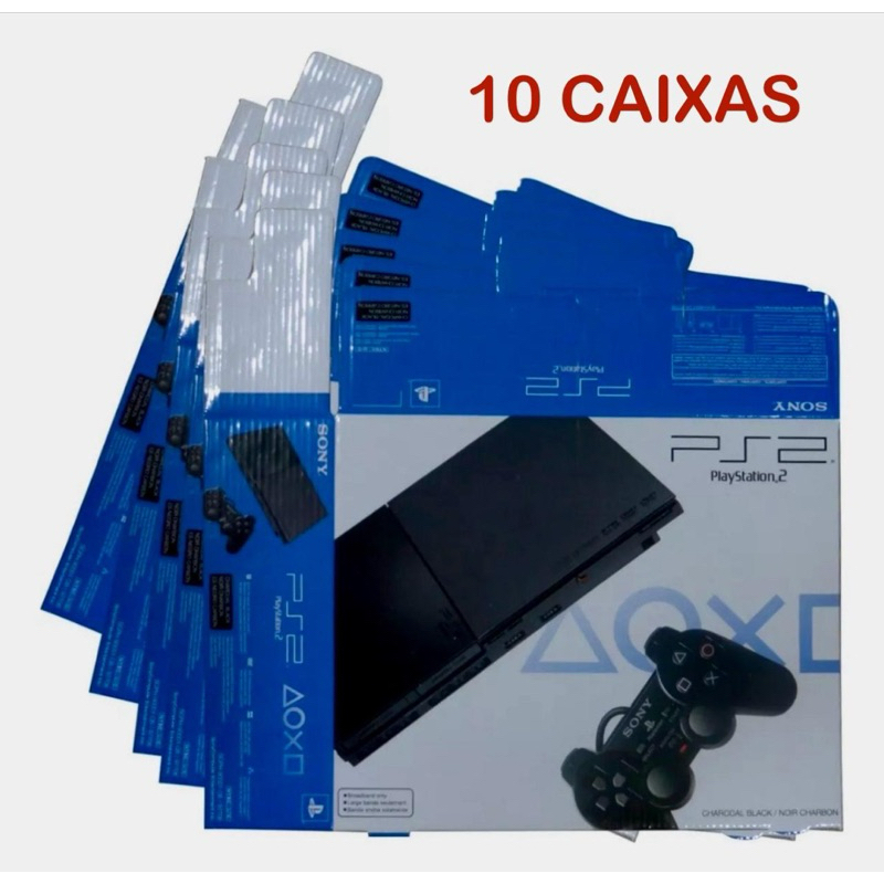 10 Caixas vazias PlayStation 2 - ENVIO IMEDIATO