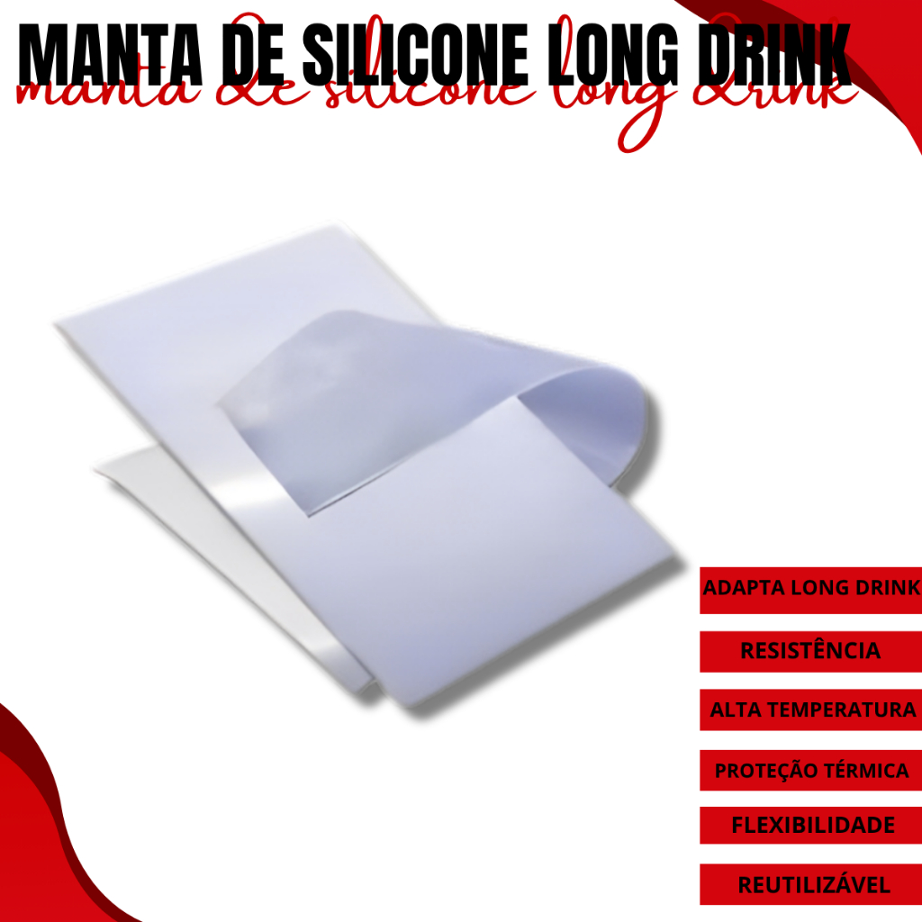 Manta De Silicone Para Prensa Térmica 3mm 3x40cm — imagem 2 de 2