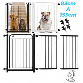Portão Pet 78cm A 83, 93 , 103 ,113 , 123, 133, 143 , 153cm Com Extensores Cercadinho de Proteção em Oferta na Shopee