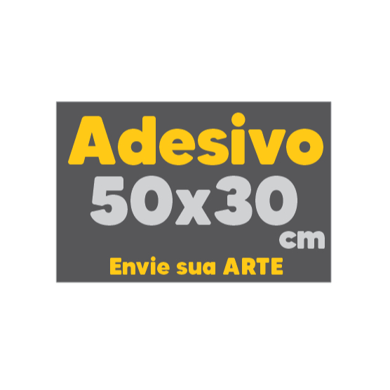 Adesivo I Envie sua ARTE I 50x30cm em Oferta na Shopee