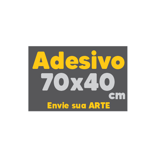 Adesivo I Envie sua ARTE I 70x40cm (ENVIE A ARTE NA HORA DA COMPRA)