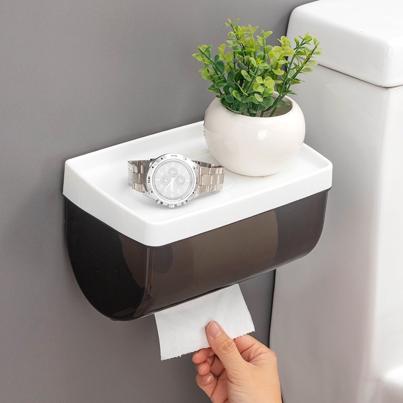 Suporte de parede para banheiro super prático, organizador de papel higiênico sem furar a parede. em Oferta na Shopee