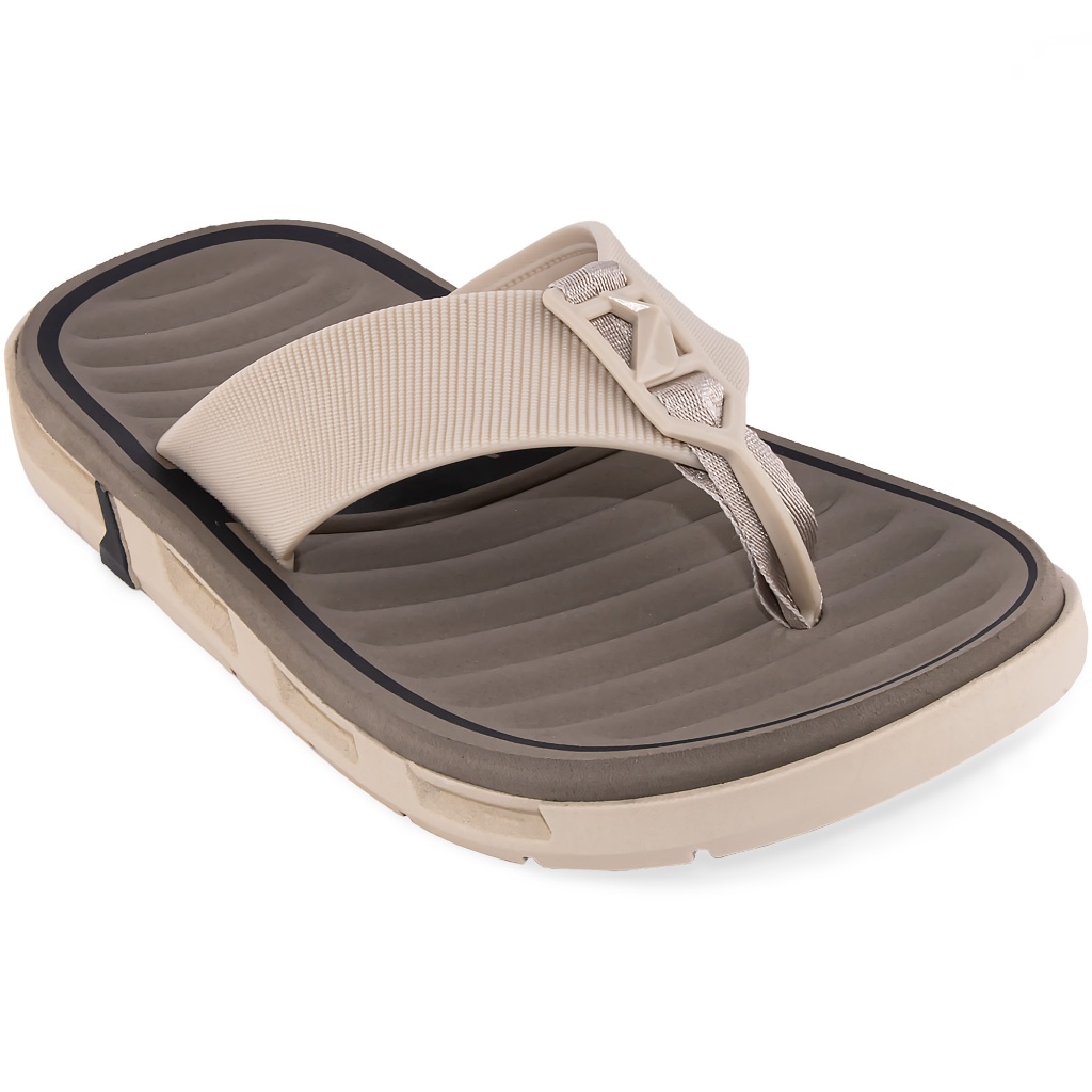 Chinelo Rider R Feat Dedo Original 12558 Confortável Bege e Cinza