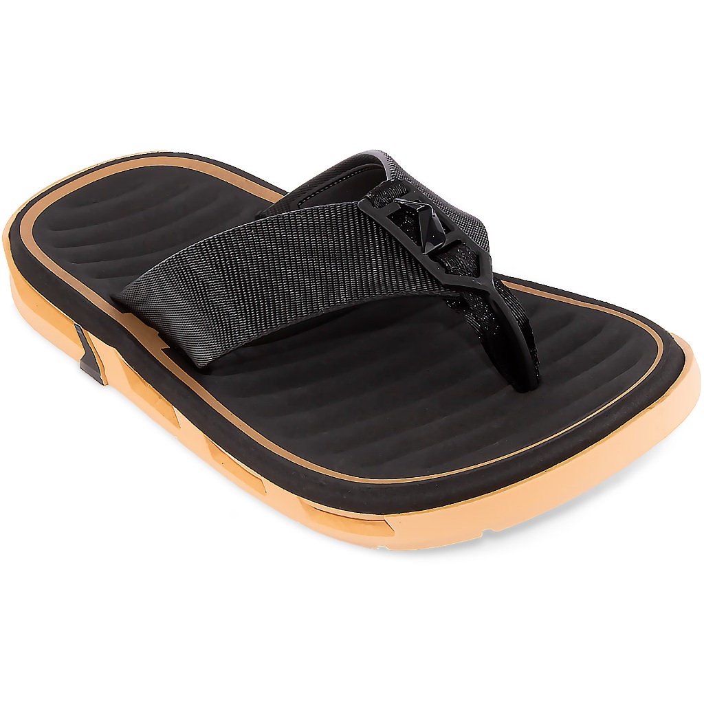 Chinelo Rider R Feat Dedo Original 12558 Confortável Preto e Bege