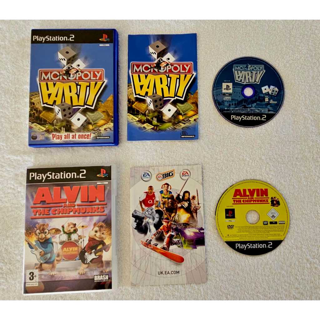 Playstation 2 Monopoly + Alvin Combo
