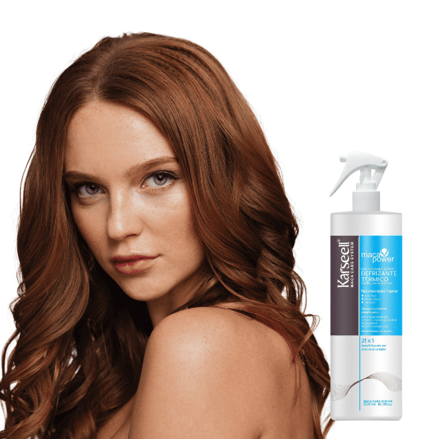 Defrizante Térmico Karseell Maca Power 500ml – Anti-Frizz, Proteção Térmica e Brilho Espelhado em Oferta na Shopee