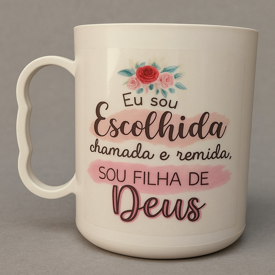 Lembrancinha 20un copo filha Deus evento cristão igreja decor cha encontro mulheres pronta entrega