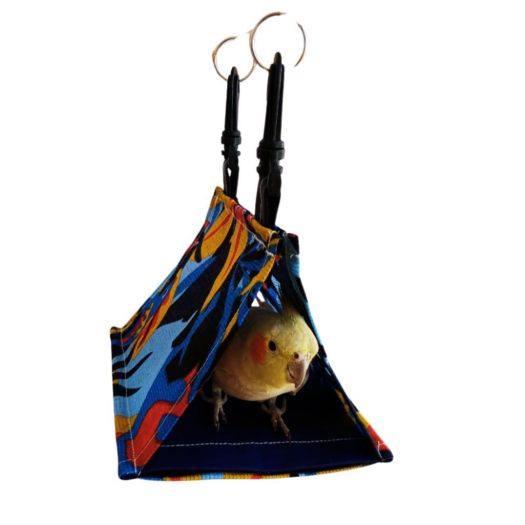 Brinquedo Para Calopsita Cabana Tenda Para Calopsita Periquito Papagaio e Ring Neck.