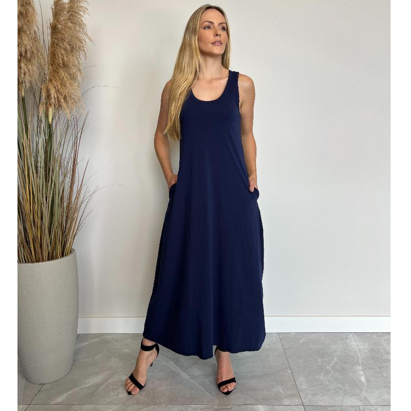 Vestido Stonado Longoso em Oferta na Shopee