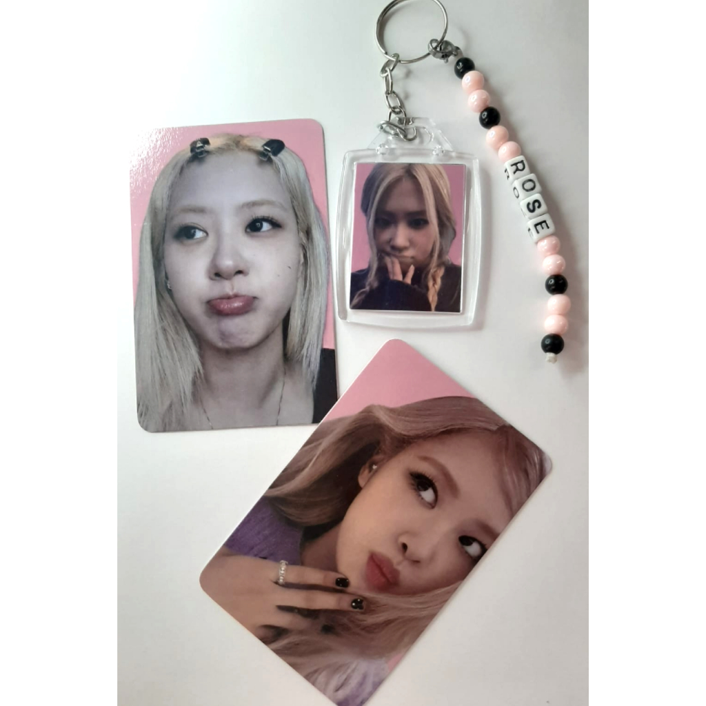 Chaveiro Rose Blackpink + 2 photocards