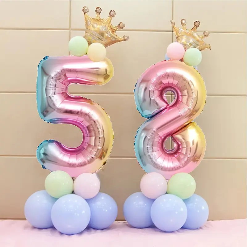 Kit 2 Balão 32Pol Metalizado Número 70CM Balões Bexiga Aniversário Festas Decorações Colorido em Oferta na Shopee