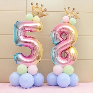Kit 2 Balão 32Pol Metalizado Número 70CM Balões Bexiga Aniversário Festas Decorações Colorido em Oferta na Shopee