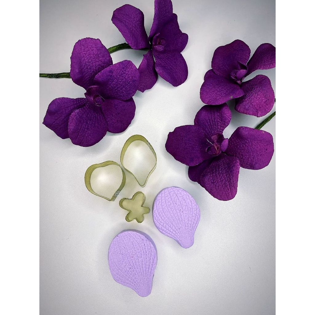 Kit cortador e frisador orquídea Vanda P