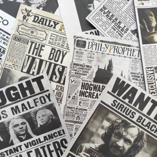 14pçs Imagens a5 - Profeta Diário - Harry Potter - Noticias - malfoy - snape em Oferta na Shopee