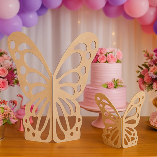 Kit Painel 2Pç Borboleta Com Dobradiça 70Cm / 30Cm Em MDF Para Decoração De Festa Envio Imediato em Oferta na Shopee