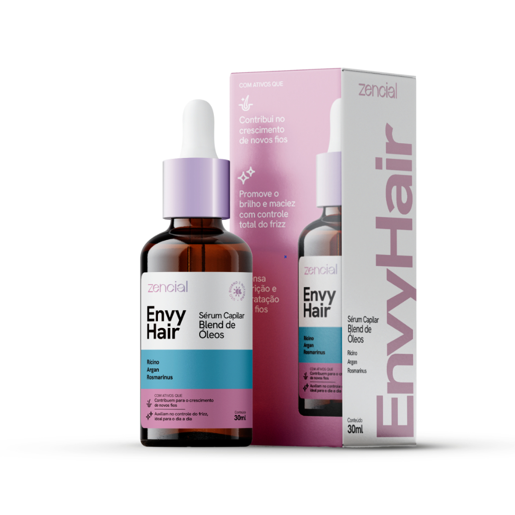 Oléo Capilar Envy Hair Sérum de Crescimento de cabelo Zencial em Oferta na Shopee