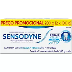Kit Creme Dental Sensodyne Repair & protect Com 2 Unidades De 100g Cada