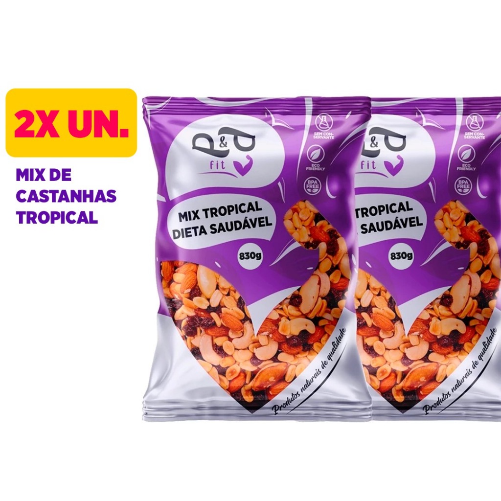 Kit Mix Castanhas Tropical Nuts Dieta Saudável 2 Unidades em Oferta na Shopee