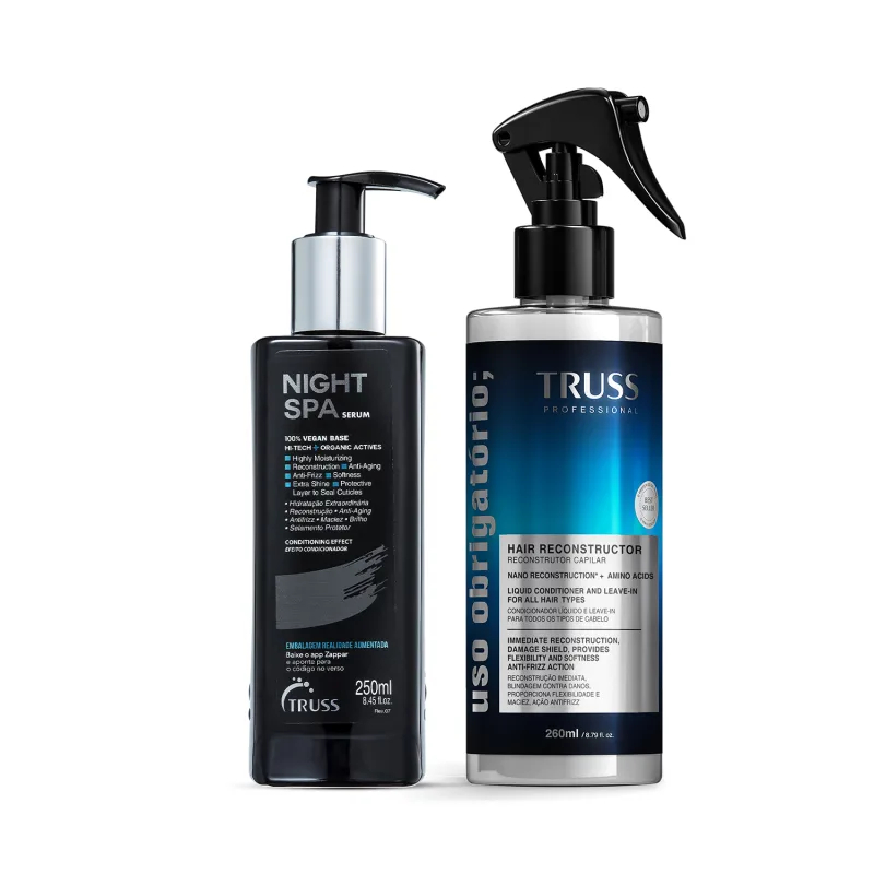 Kit TRUSS - Sérum Night SPA 250ml e Spray 260ml Uso Obrigatório em Oferta na Shopee