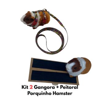 Kit 1 Gangorra + 1 Peitoral Com Guia Para Porquinho Da India Hamster Coelhinho em Oferta na Shopee